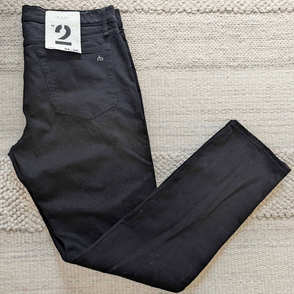 rag & bone Black Trousers